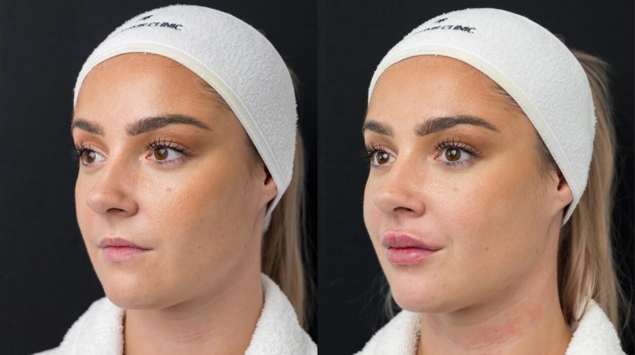 Before and after lip filler treatment at The Elixir Clinic