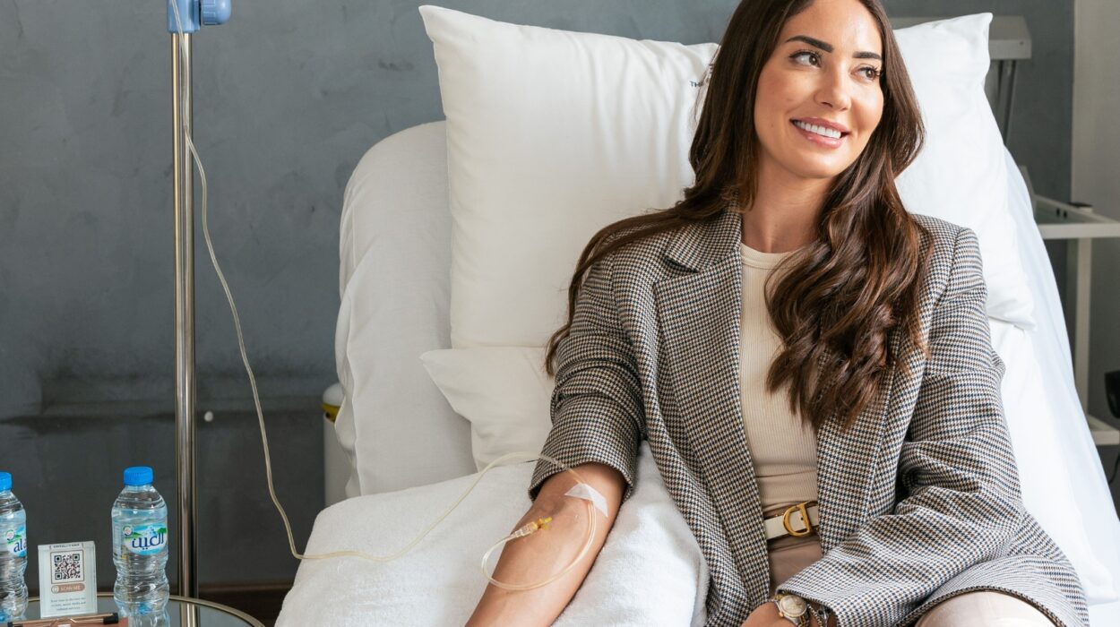 Client during chelation iv therapy